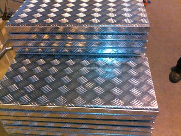 Bright Aluminum Diamond Plate / Mirror Finish Checker Anti Skid Plate