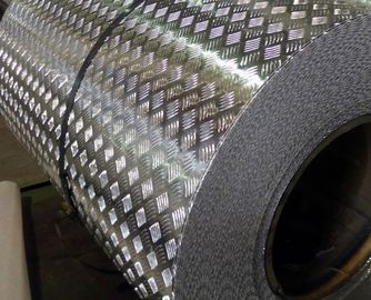 5 Bar Aluminium Chequer Plate Embossing Ribbed Aluminum Sheet Cold Rolling